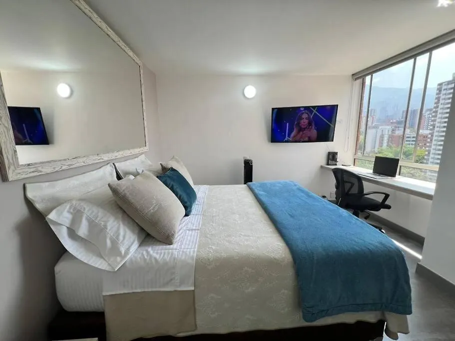 Apartment Beautiful Renovated Apart 23Rd Floor - View Medellin